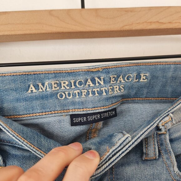 American Eagle Jegging Super Super Stretch Skinny Jeans Light Wash Women's 4 - Picture 6 of 9